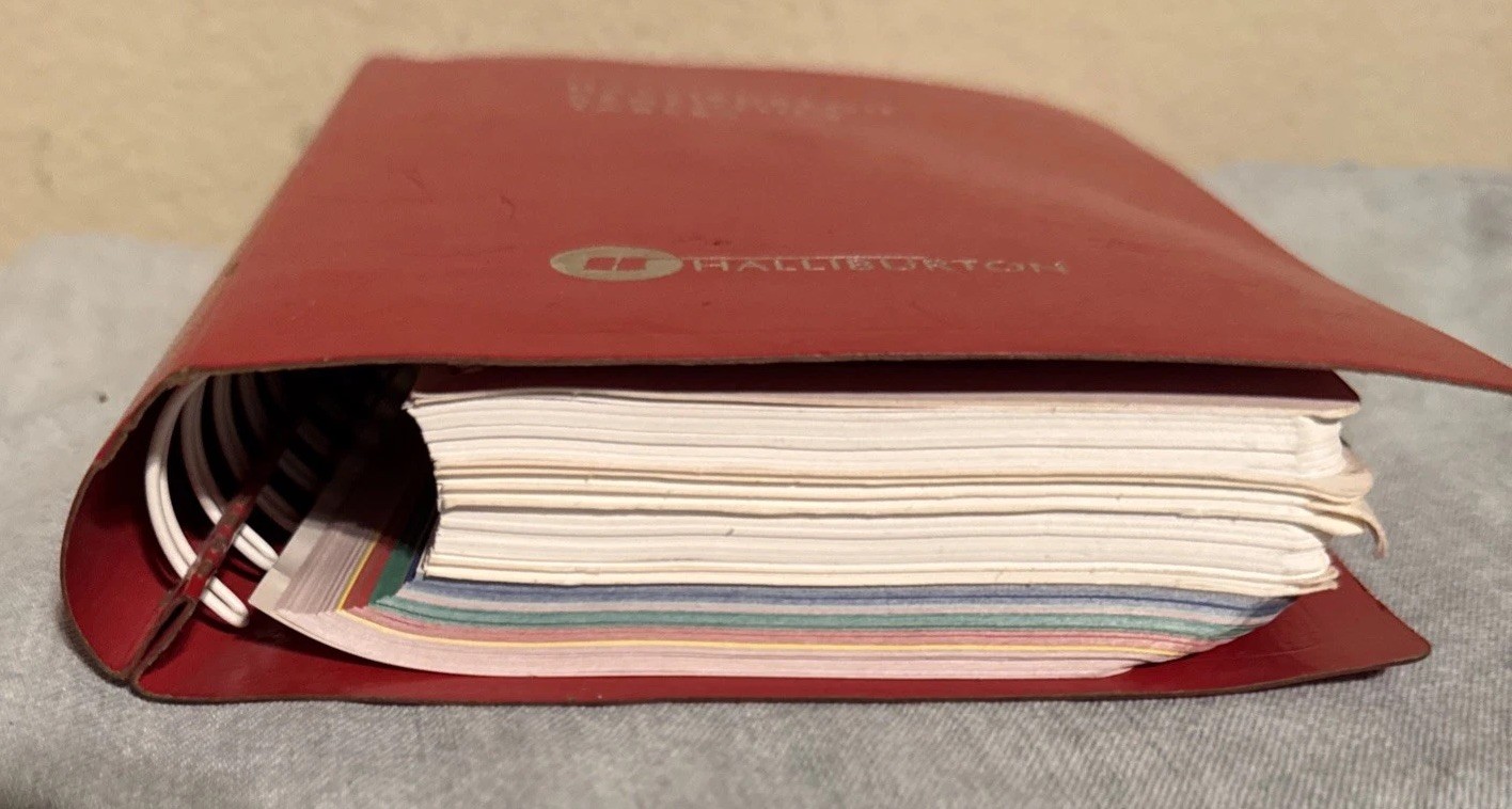 Halliburton Company Red Book Cementing Tables Engineering 1995 Oilfield Service