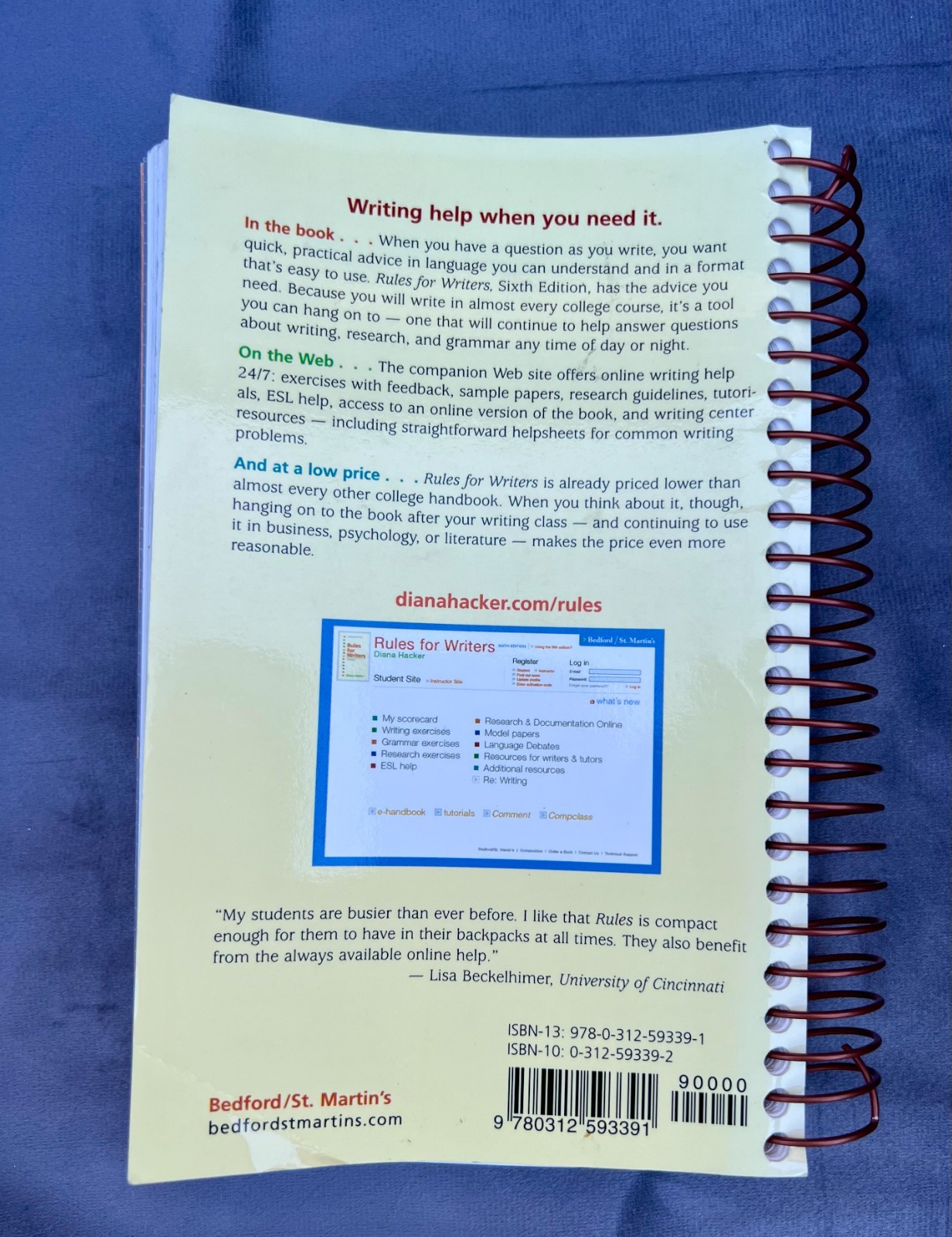 Rules for Writers Sixth Edition by Diana Hacker – Writing & Grammar Guide