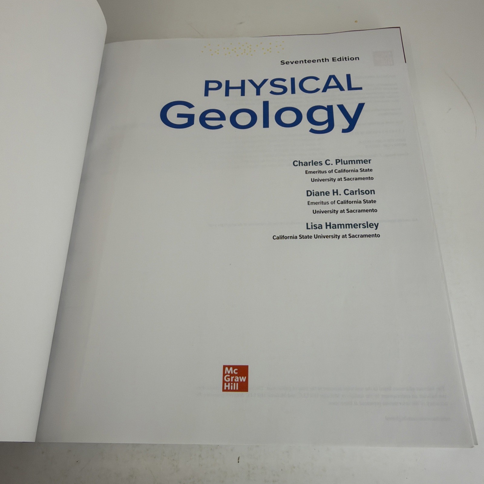 Physical Geology 17th Edition International Student Edition 2022 Paperback