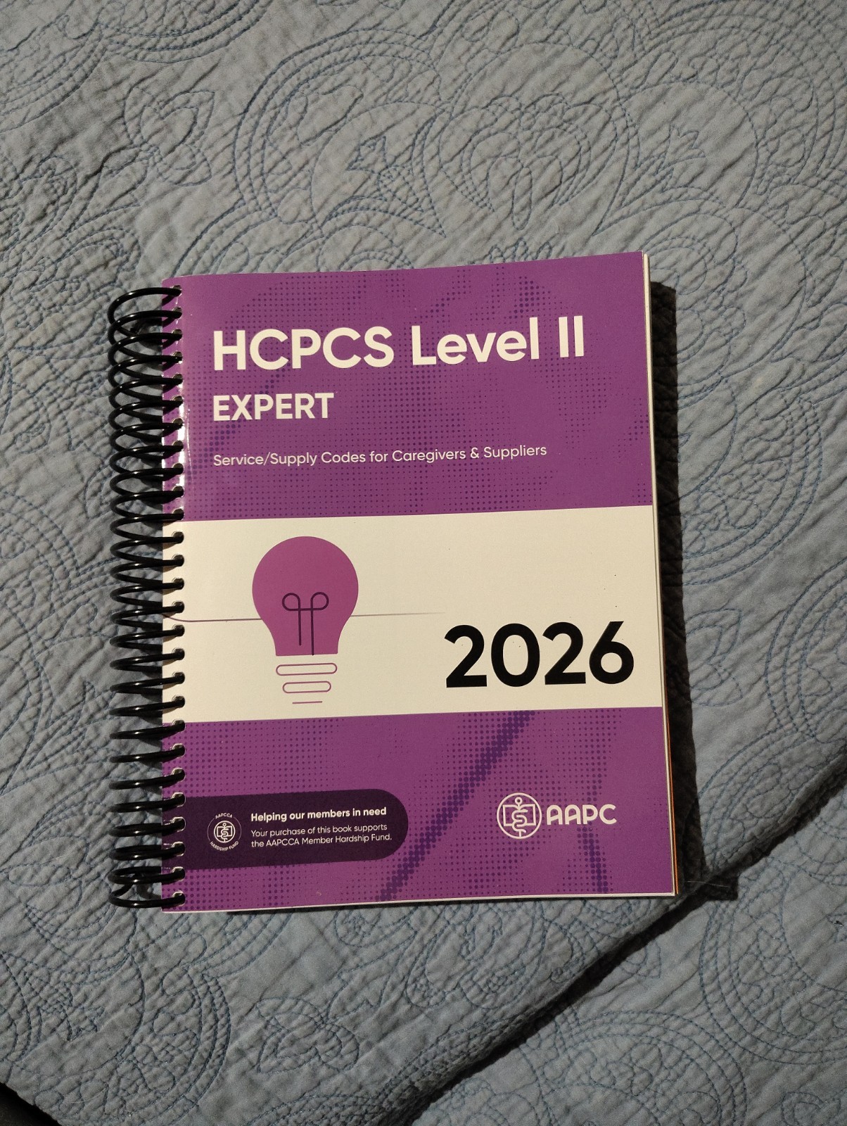 2026 HCPCS Level 2 Expert Code Book Textbook Spiral-Bound AAPC