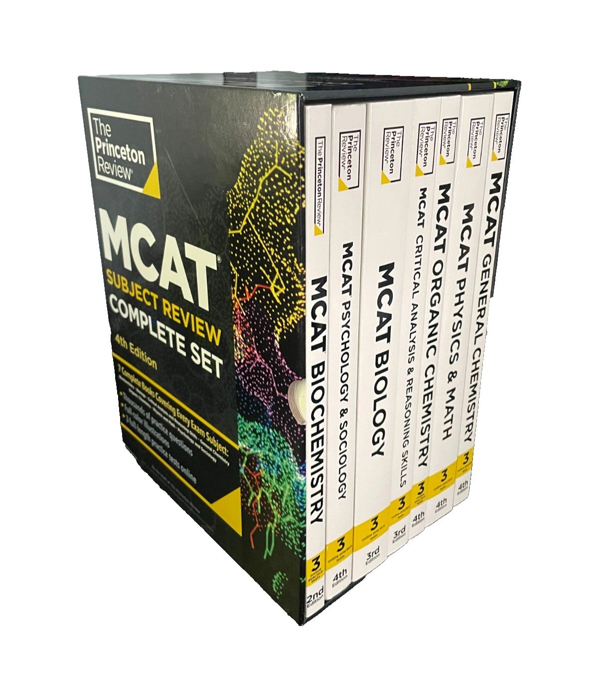 Princeton Review MCAT Books 4th Edition – 7 Subjects + 3 Full-Length Exams