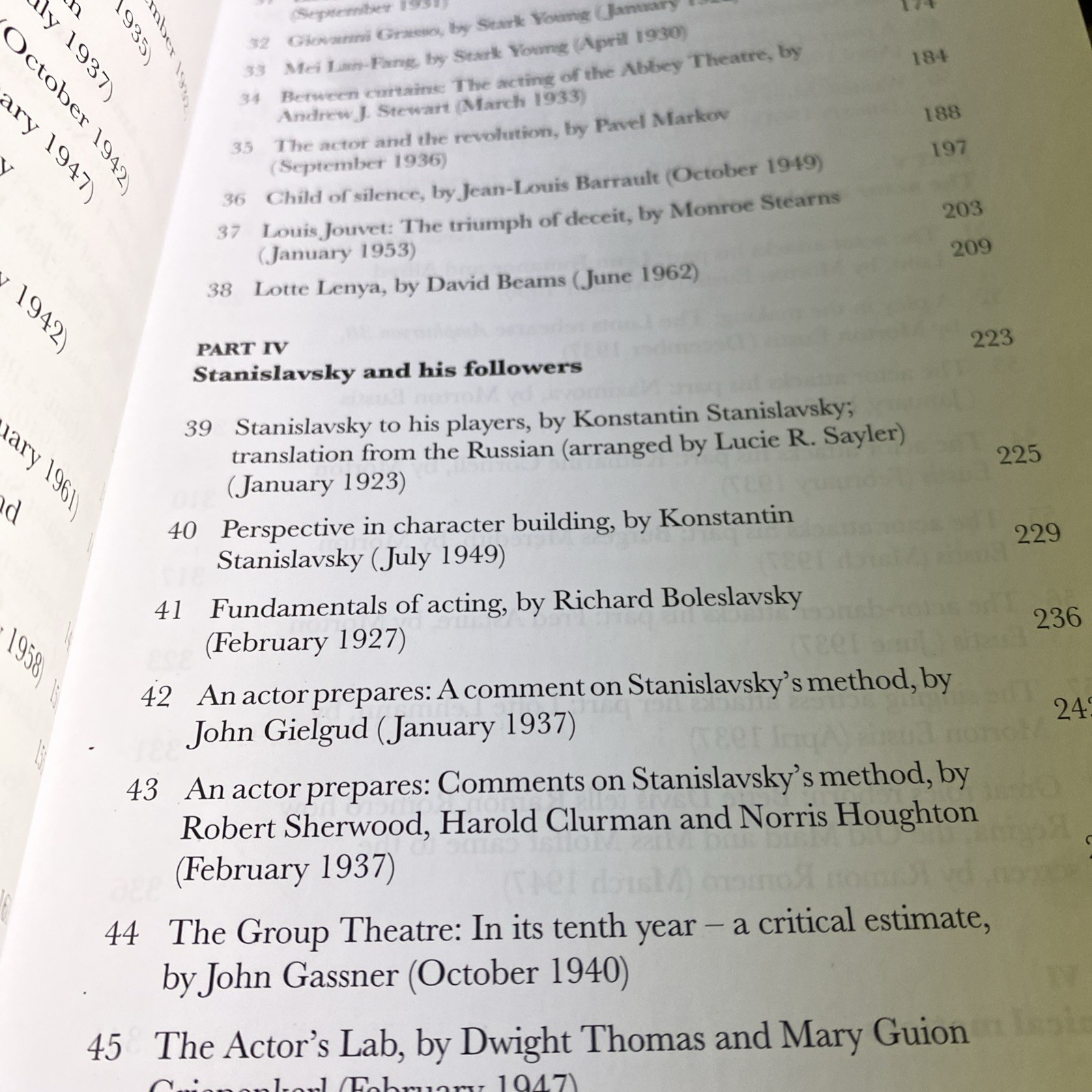 Theatre Arts on Acting (Routledge Theatre Classics)