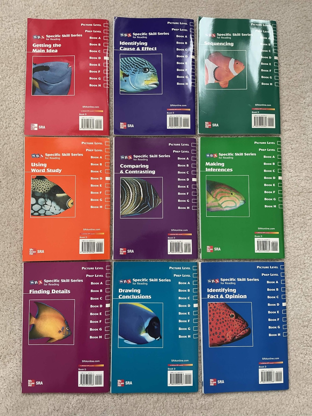 SRA Specific Skill Series Level D Complete Set Of 9