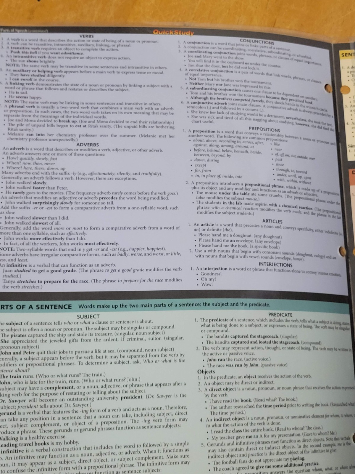 English Grammar Punctuation (Quickstudy: Academic) – Pamphlet
