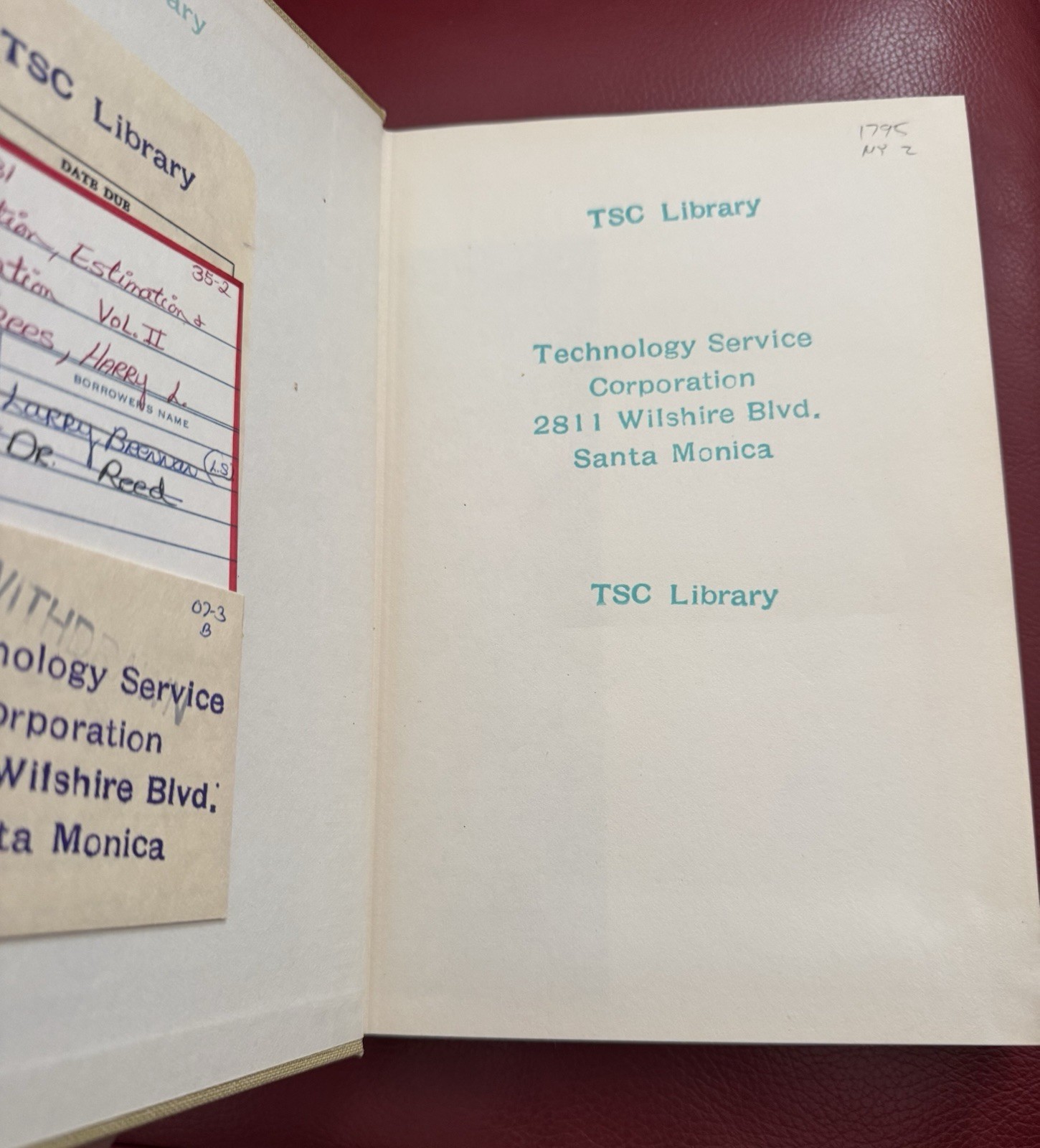 Detection, Estimation, And Modulation Theory Part 1 By Harry L. Van Trees HC1971