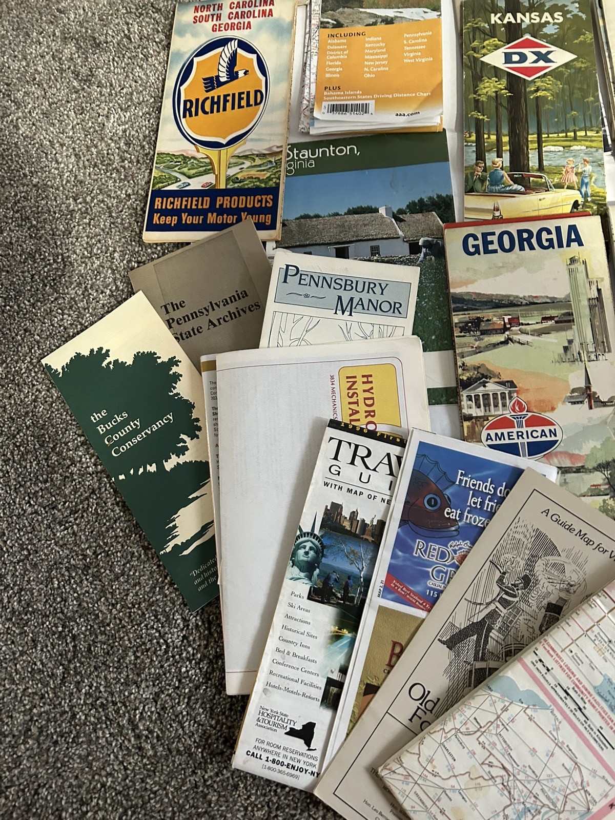 Nice Lot Of Mixed STREET MAPS Europe, Germany, Georgia, Southern States, Etc.