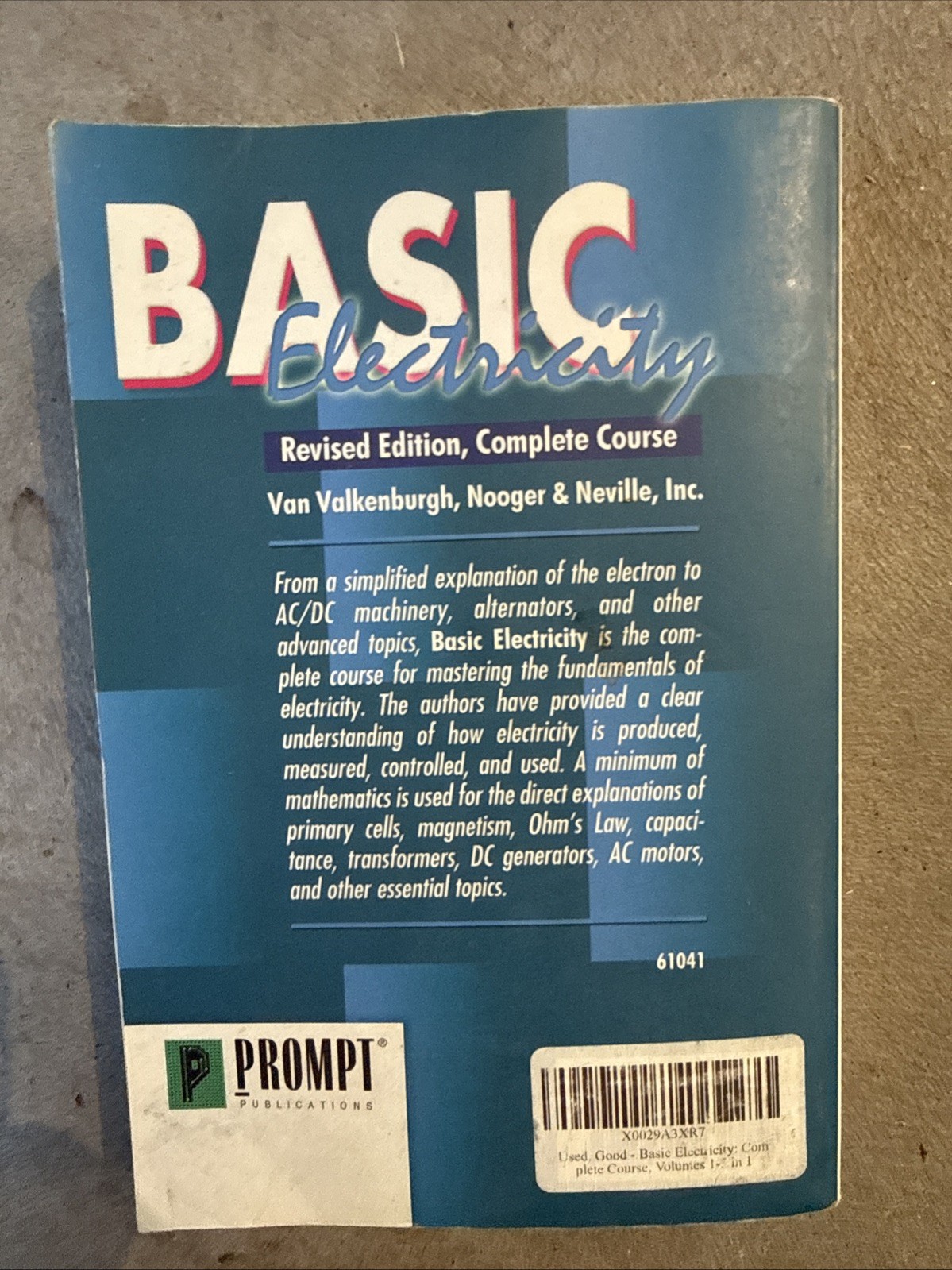 Basic Electricity Van Wallenberg, Nooger & Neville, Inc Book