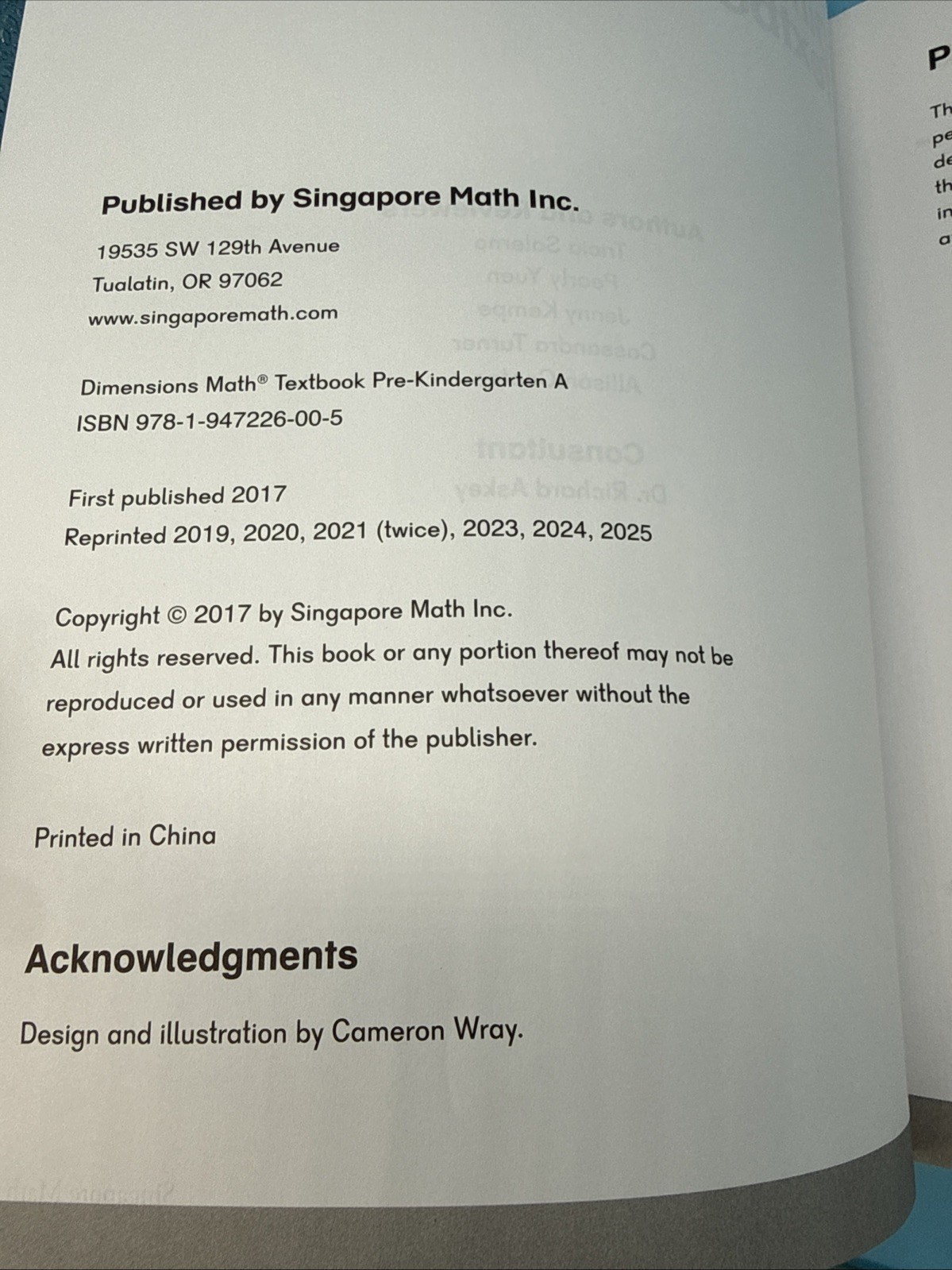 Dimensions Math PK Student Text A & B – Singapore Preschool