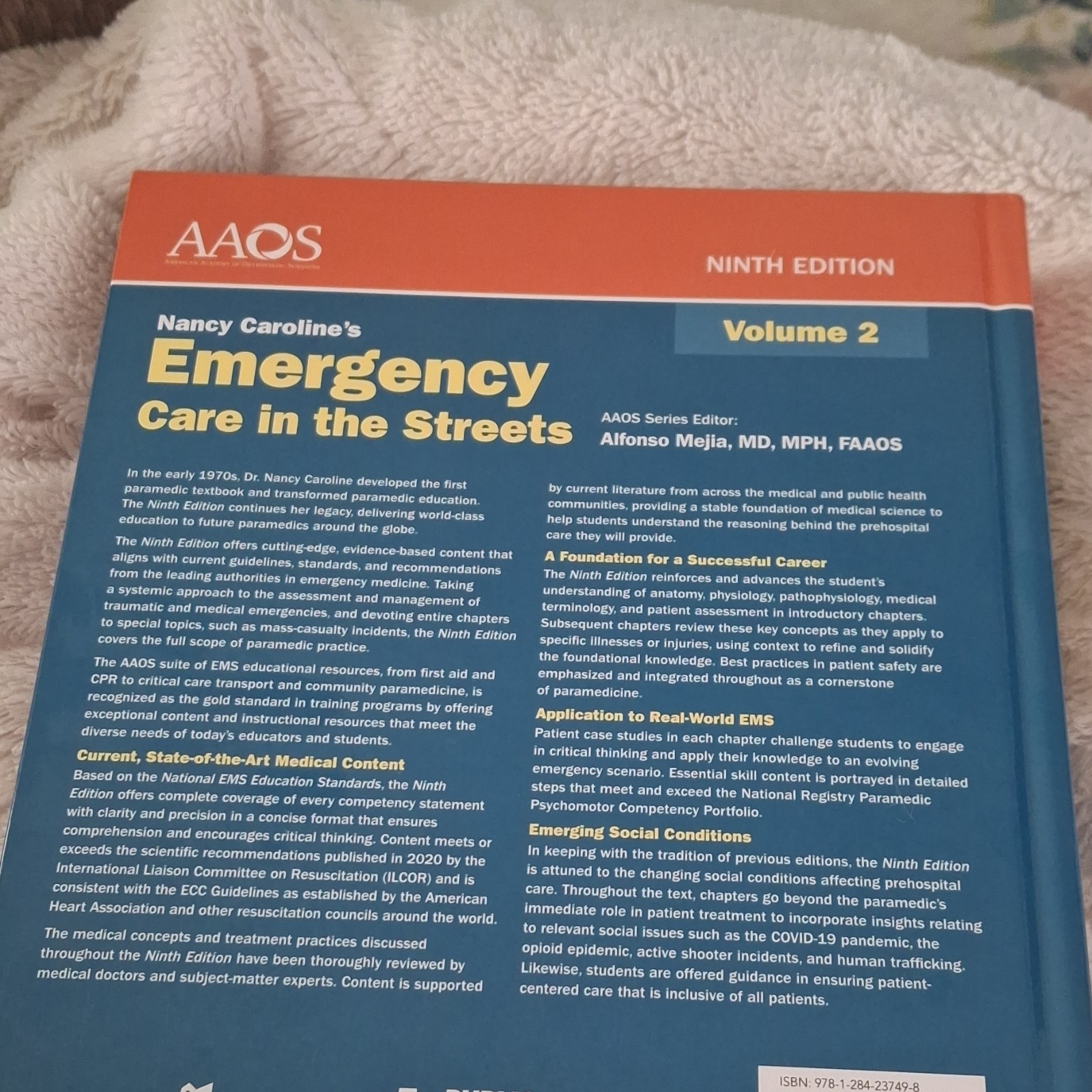 AAOS Nancy Caroline’s Emergency Care Ninth Edition Vol 2 Hardcover