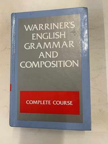 English Grammar and Composition: – Hardcover, by Warriner John E. – Acceptable