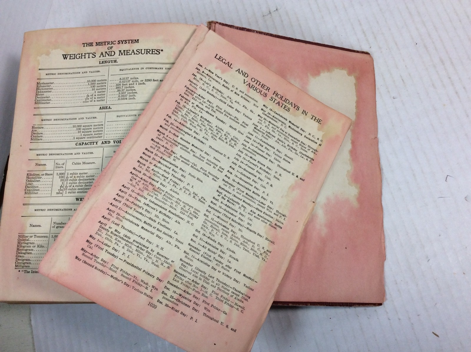 National Dictionary Self-Pronouncing 1943 Edition Noah Webster Business English
