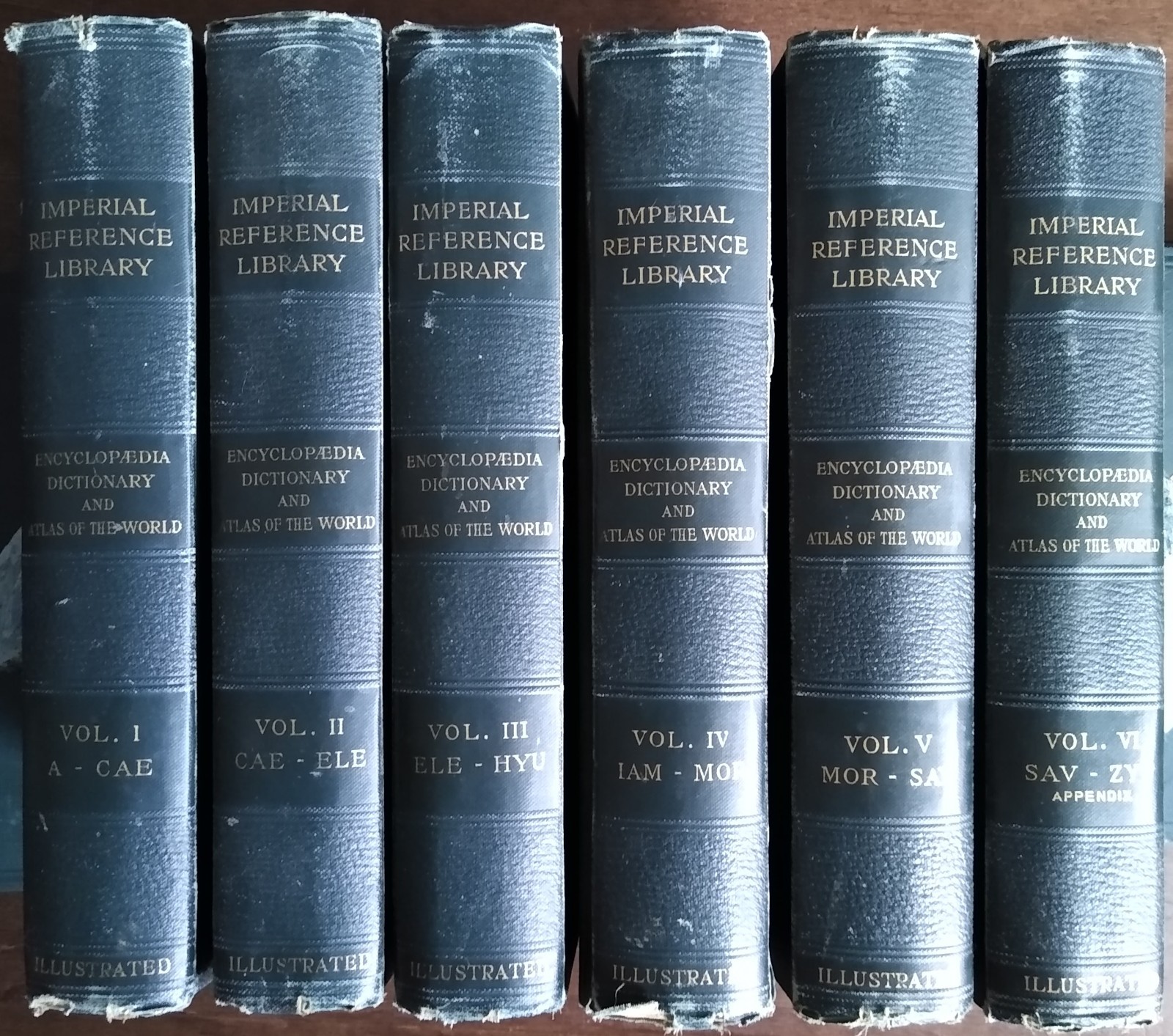 Imperial Reference Library Encyclopedia Dictionary & Atlas of the World 6 Volume
