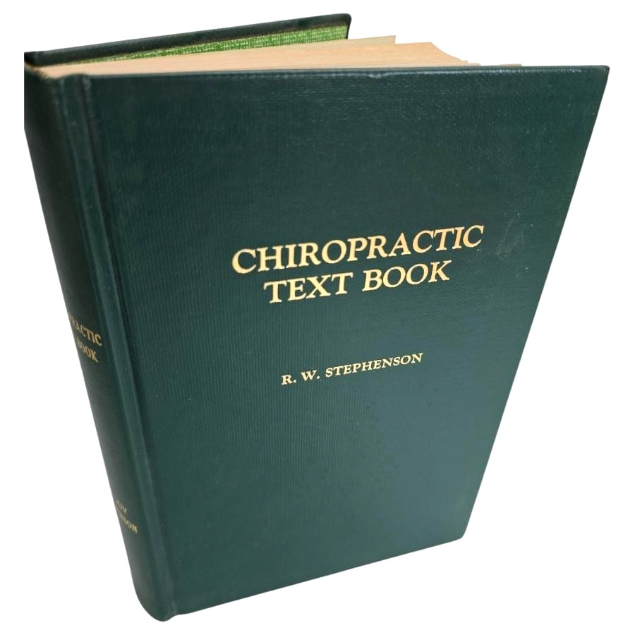 Chiropractic Textbook Ralph W Stephenson Green HB HC Book Palmer 1948 Vintage