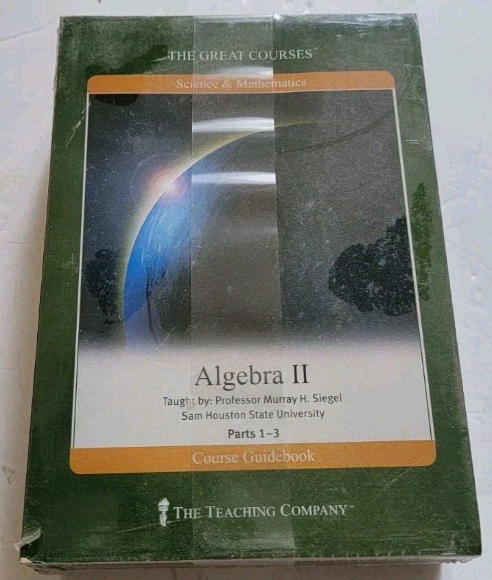 The Teaching Company THE GREAT COURSES: ALGEBRA II Parts 1-3 DVDs Science Math