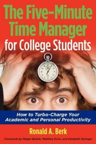 Five-Minute Time Manager For College Students by Berk, Ronald A., Brand New, …