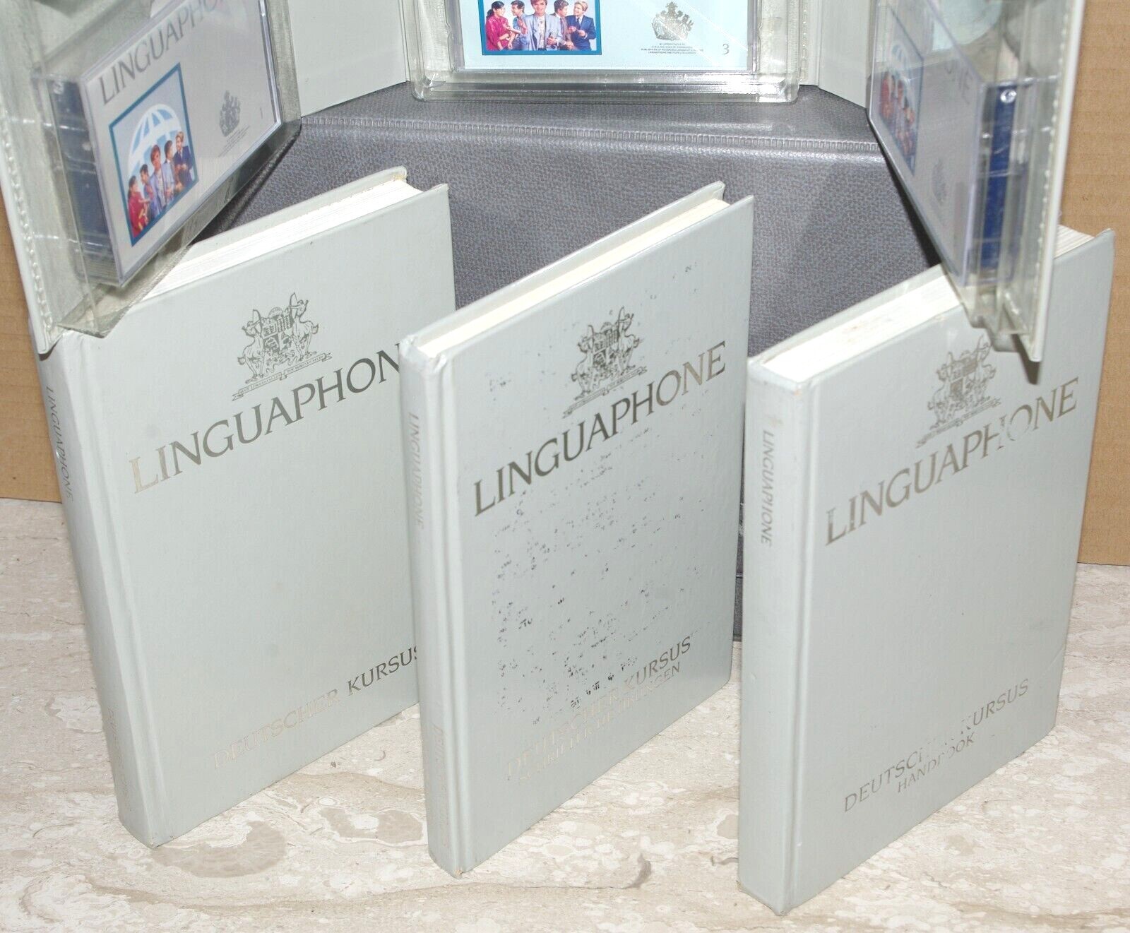 Linguaphone GERMAN for ENGLISH Speakers – Cassettes w’ Books Complete FREEPOST