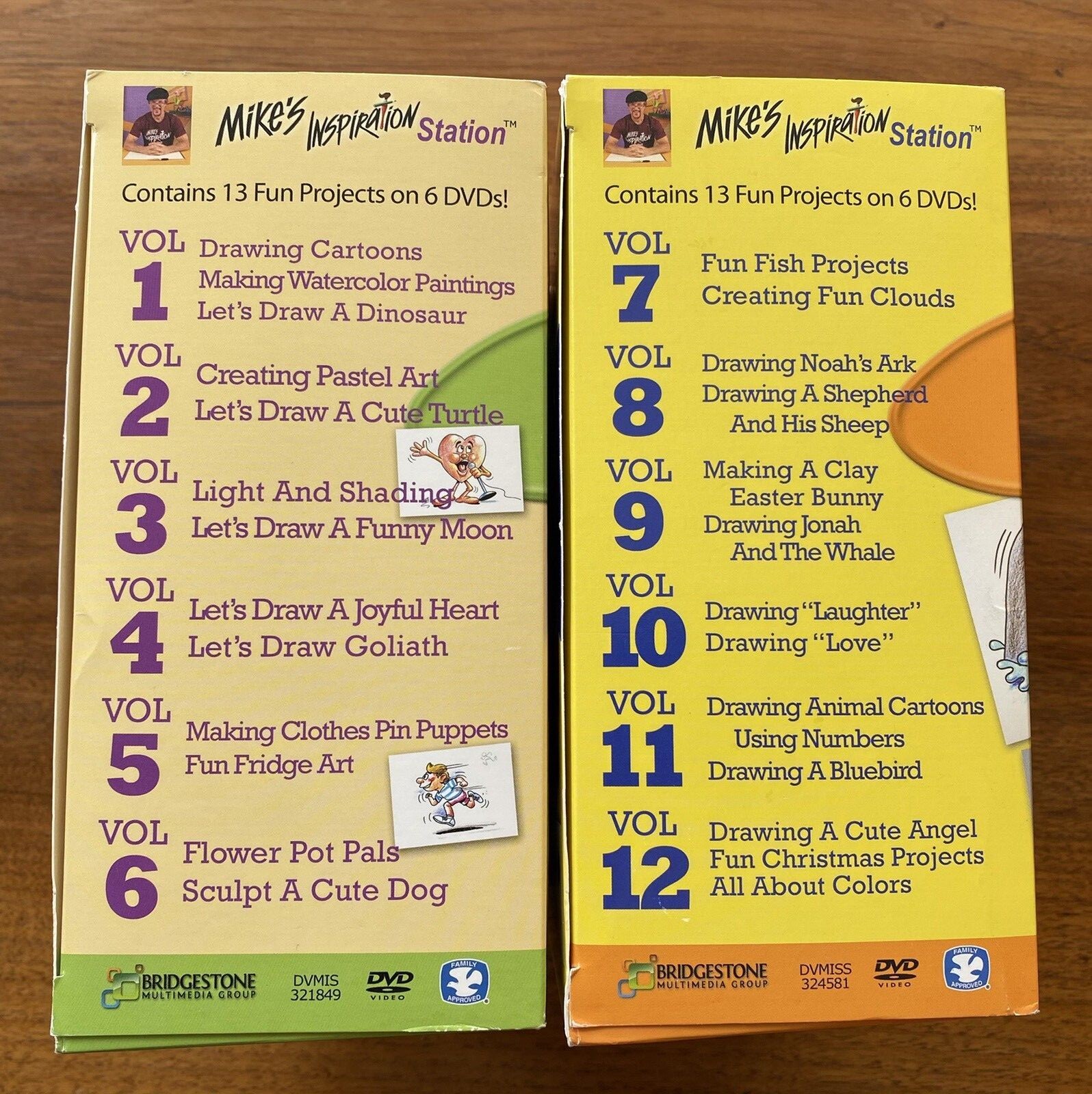 MIKE’S INSPIRATION STATION Fun Projects 8-16 yrs olds DVD Set 1 & 2 DVDs 1- 12