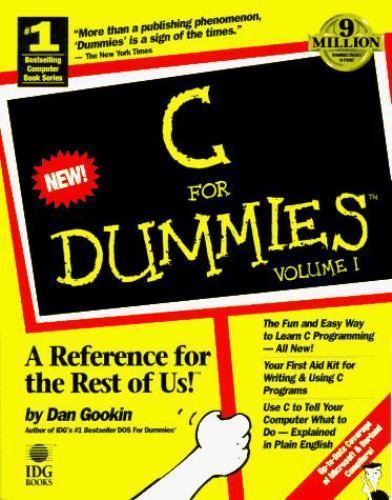 C for Dummies, Volume 1 – 9781878058782, paperback, Dan Gookin