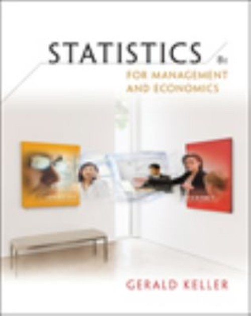 Statistics for Management and Economics Hardcover Gerald Keller