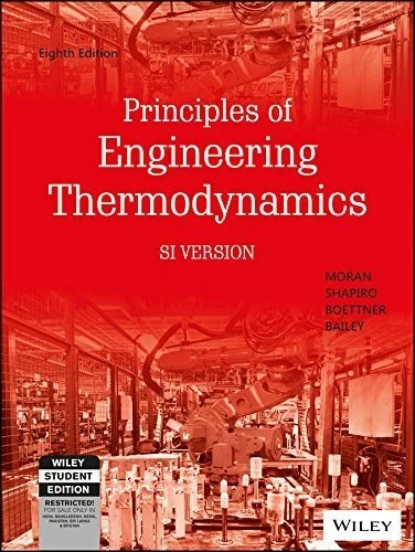 4-7DAYS DELIVERY- Principles Of Engineering Thermodynamics by MORAN, 8Th Ed.