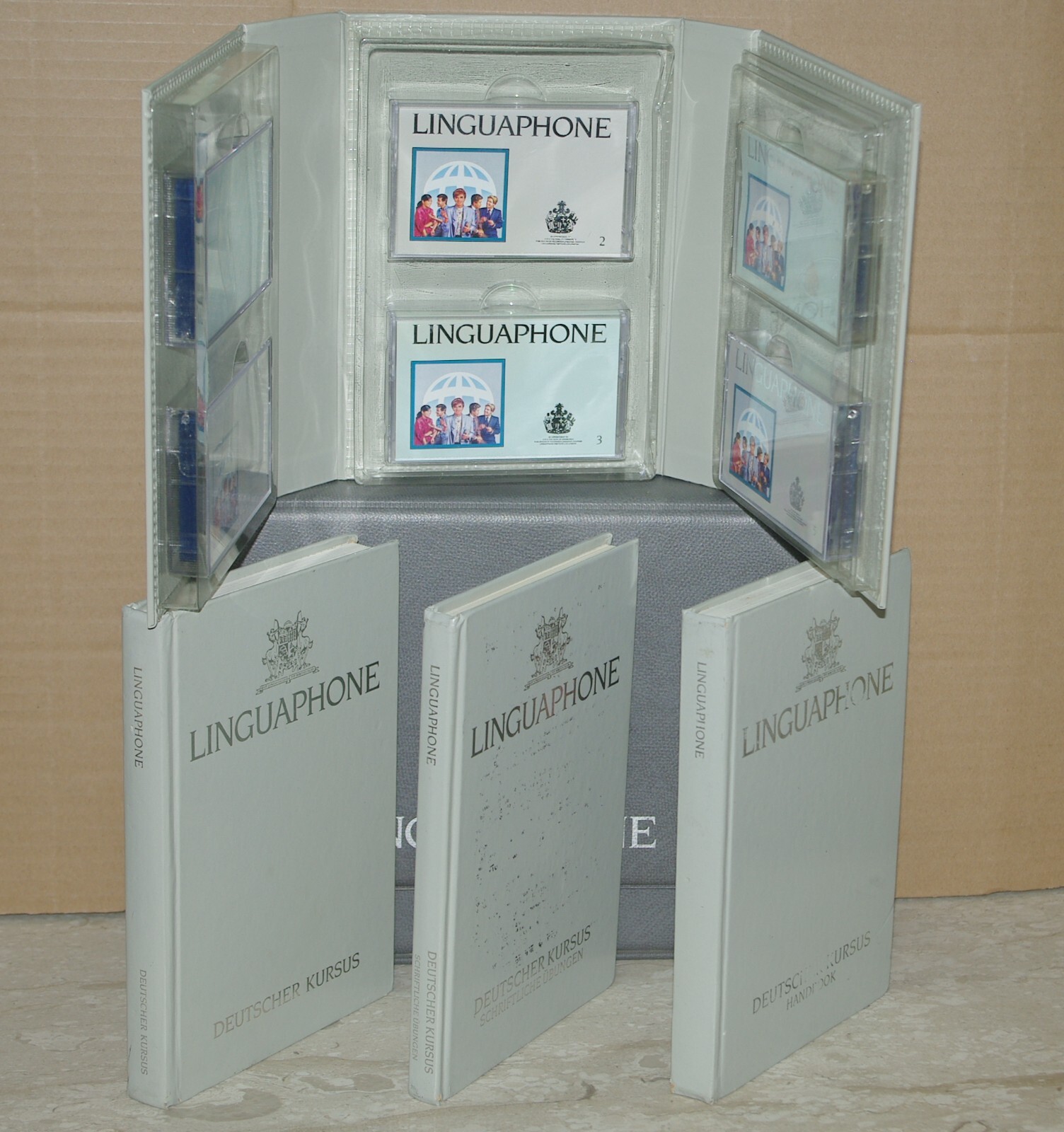 Linguaphone GERMAN for ENGLISH Speakers – Cassettes w’ Books Complete FREEPOST