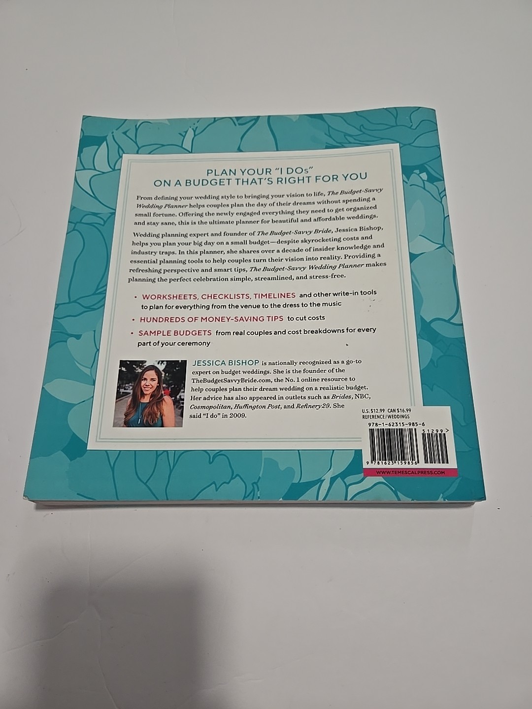 The Budget-Savvy Wedding Planner Organizer Book by Jessica Bishop