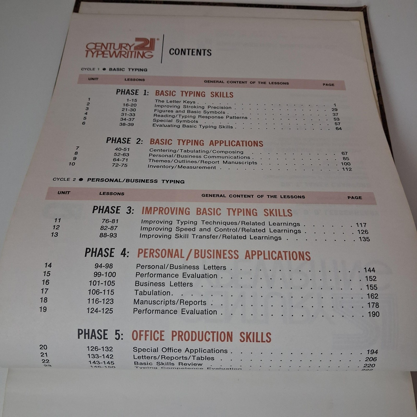 Vintage Century 21 Typewriting Complete Course Brown HC 1972 Business Textbook