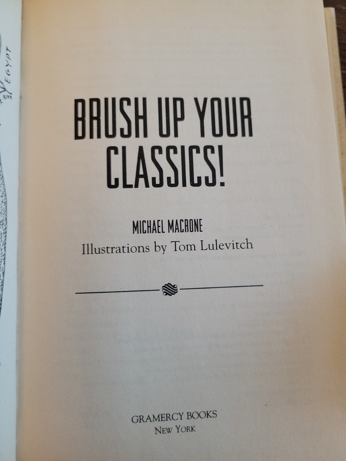 Brush Up Your Classics! by Macrone, Michael Hcdj