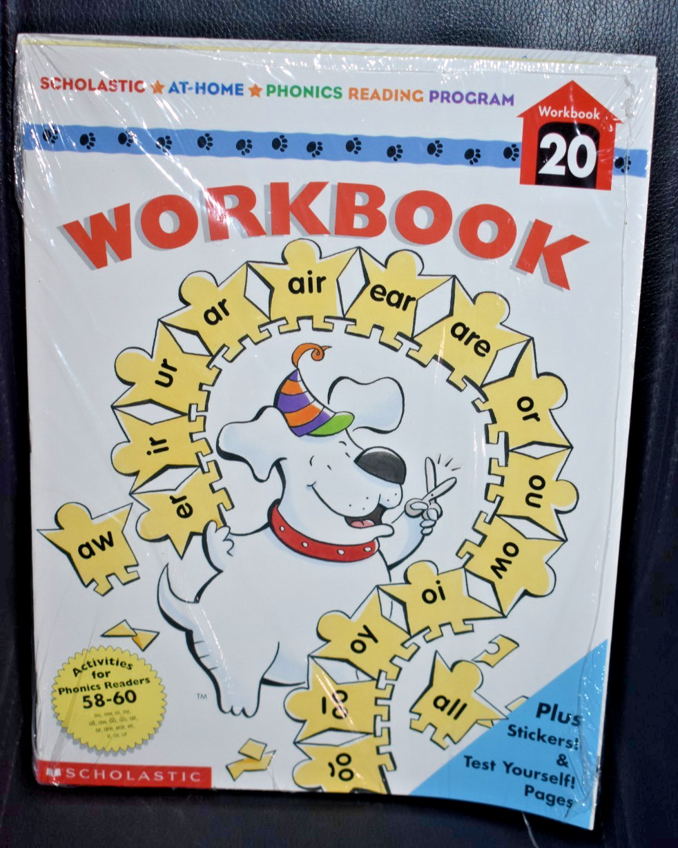 Scholastic At-Home Phonics Reading Program Workbook -# 20 NEW