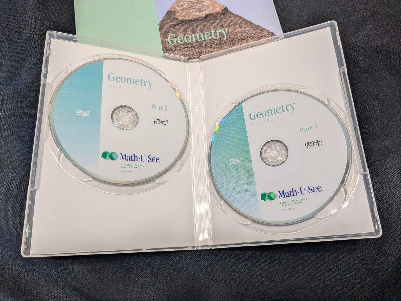 Math U See Geometry Test Book + DVD Set