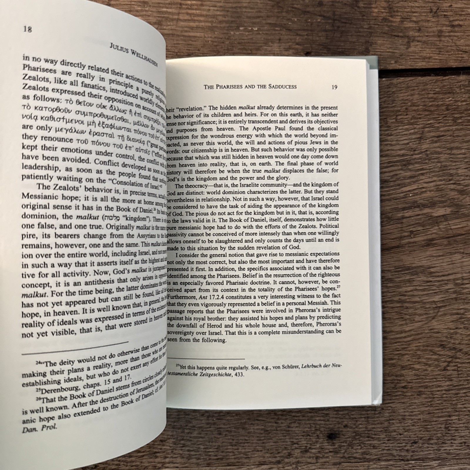 Pharisees and Sadducees Hardcover + Dust Jacket – Julius Wellhausen VERY GOOD +