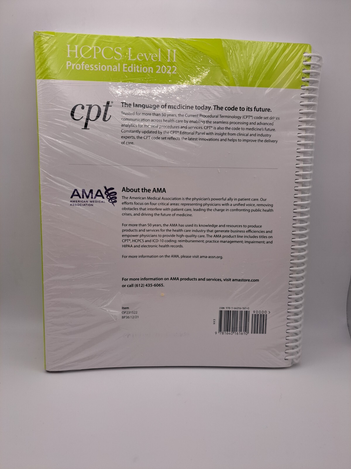 HCPCS 2022 Level II Professional Edition – Spiral-bound By AMA -NEW