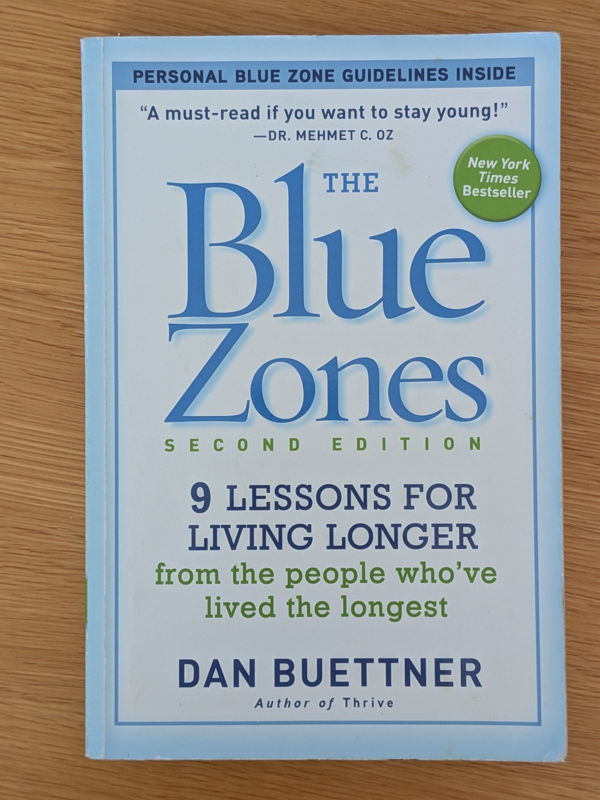 The Blue Zones Second Edition Dan Buettner Paperback 9 Lessons Living Longer