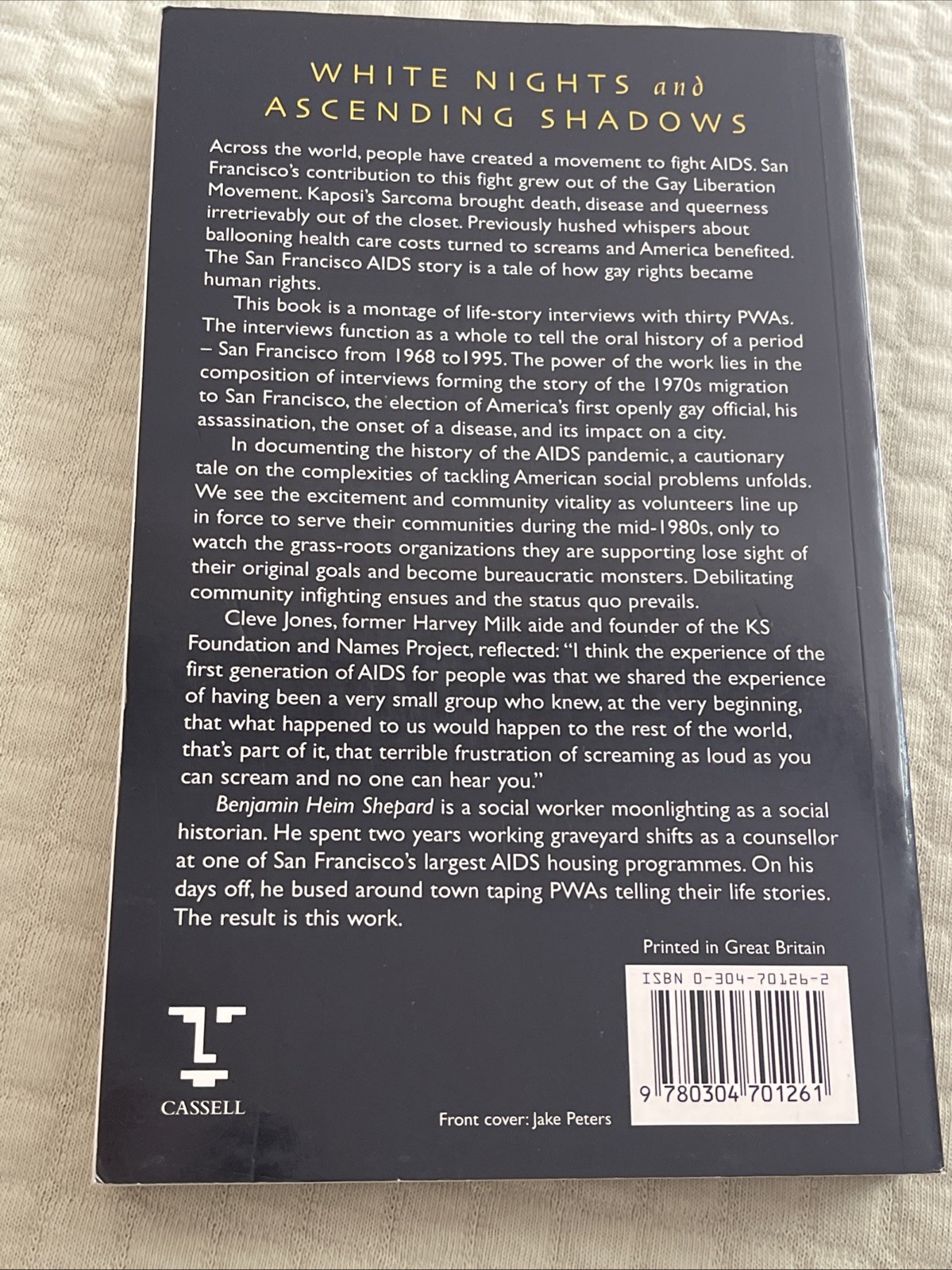 WHITE NIGHTS AND ASCENDING SHADOWS – BENJAMIN HEIM SHEPARD – RARE VERY GOOD PB