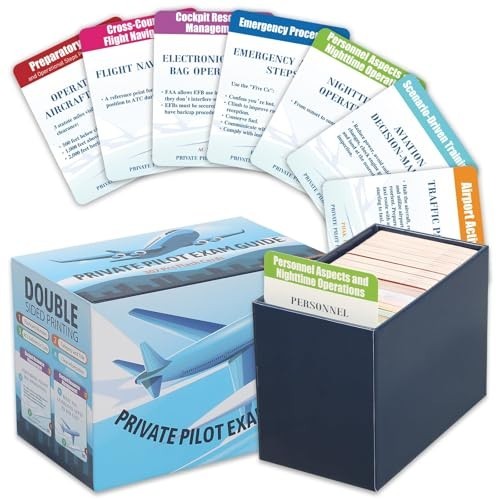 VFR Oral Exam Flashcards – 300+ Study Cards for Private Pilot Checkride, Waterpr