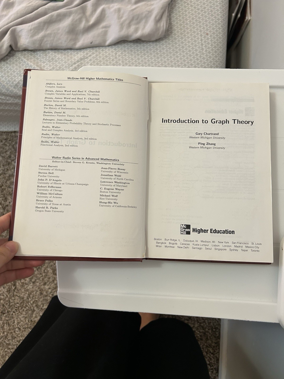 The Walter Rudin Student in Advanced Mathematics:Introduction to Graph Theory