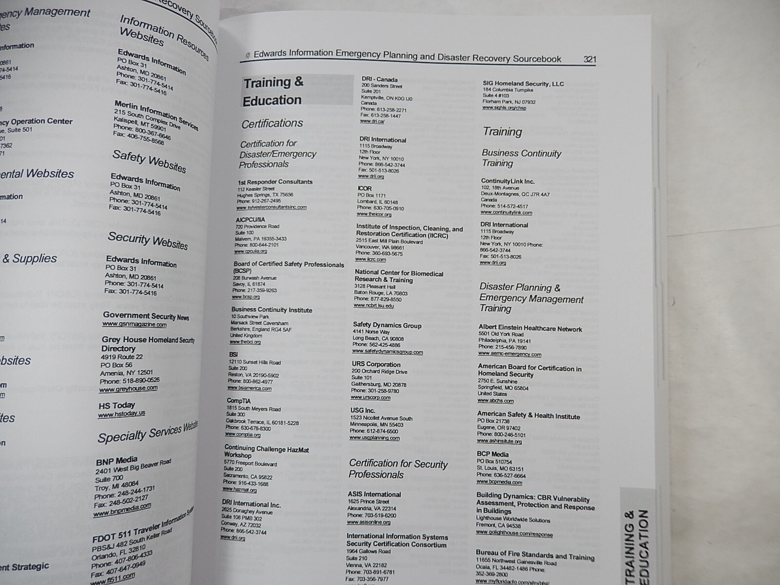 Emergency Planning and Disaster Recovery Sourcebook, 2013, 20th Edition, Edwards