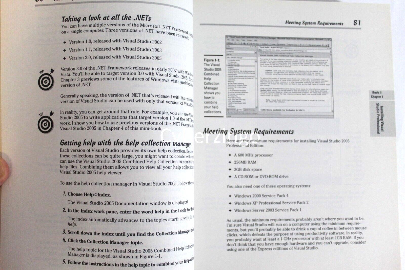 Visual Studio 2005 For Dummies Vintage 2007 PREOWNED