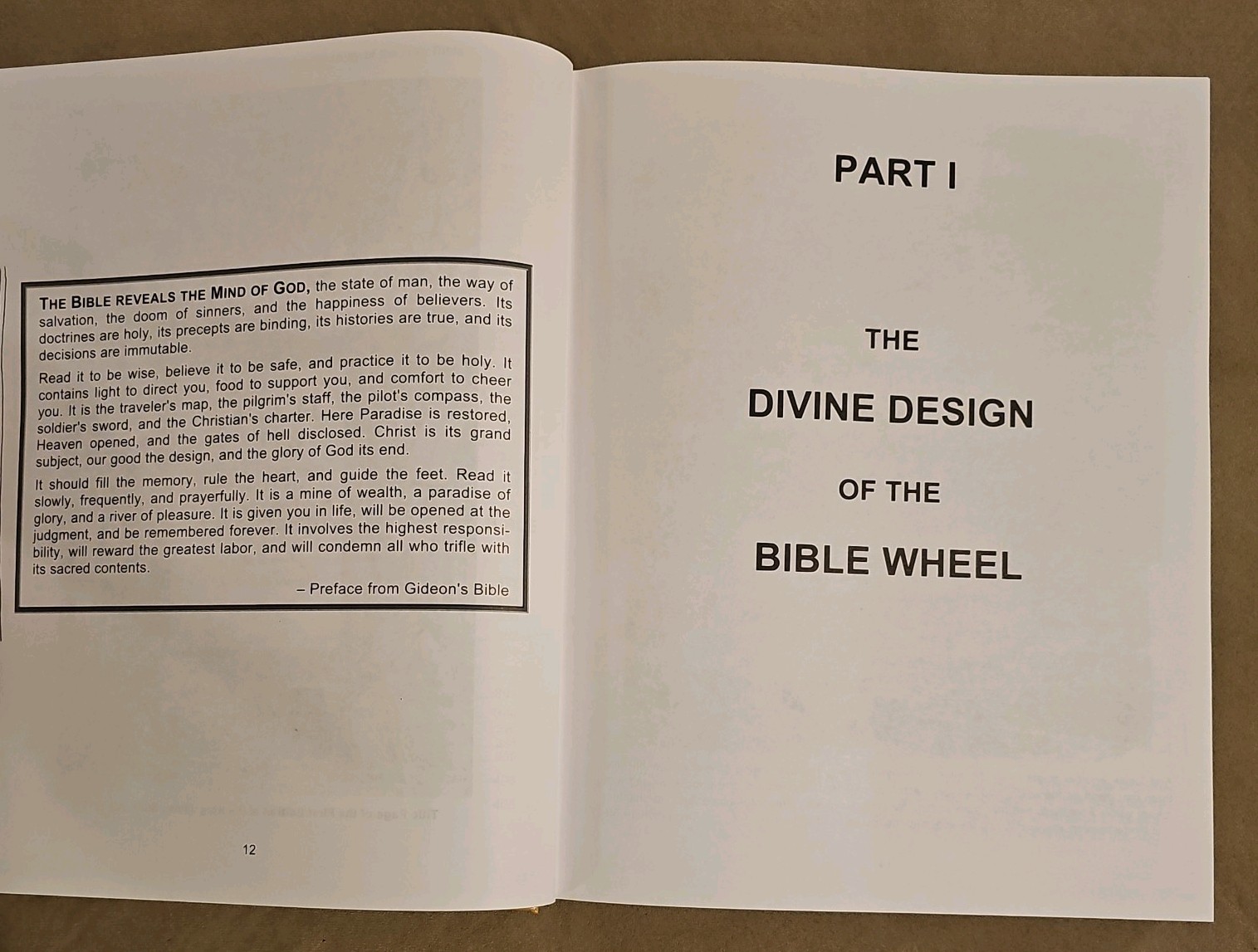 The Bible Wheel: A Revelation of the Divine Unity of the Holy Bible by, McGough
