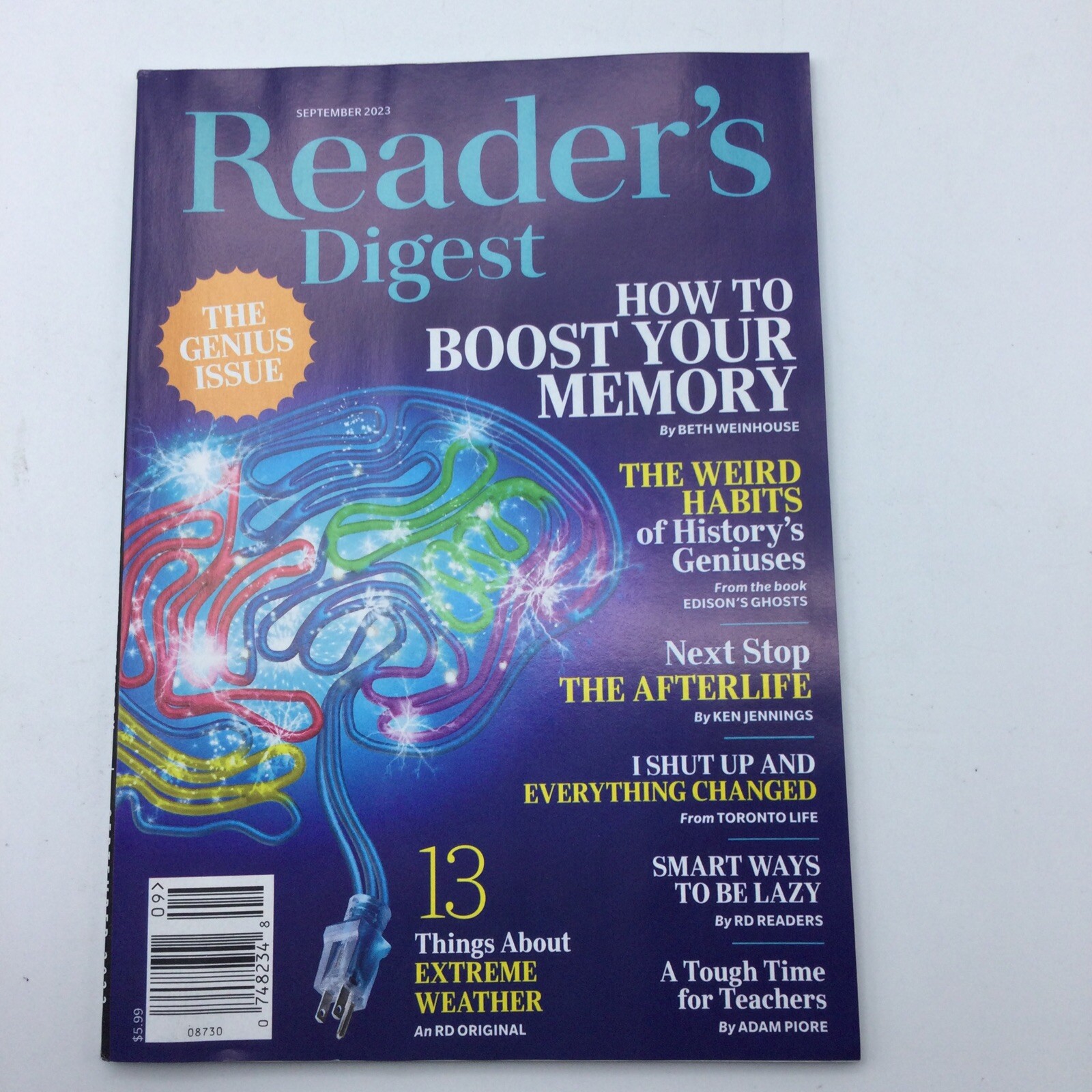 READERS DIGEST “HOW TO BOOST YOUR MEMORY,” Sept 2023, 110 Pages, New