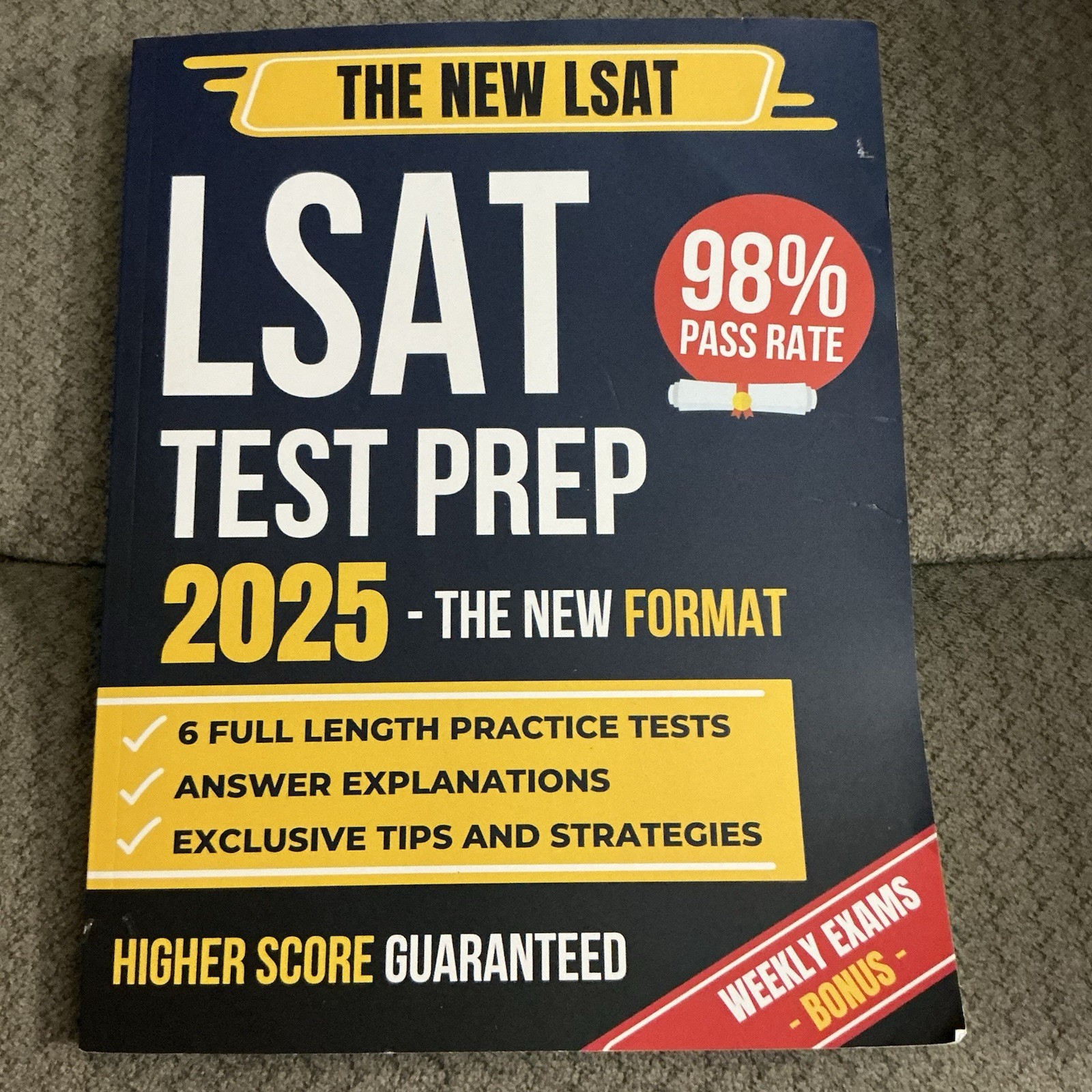LSAT Test Prep 2025 – The New Format, 6 Full Length Practice Tests