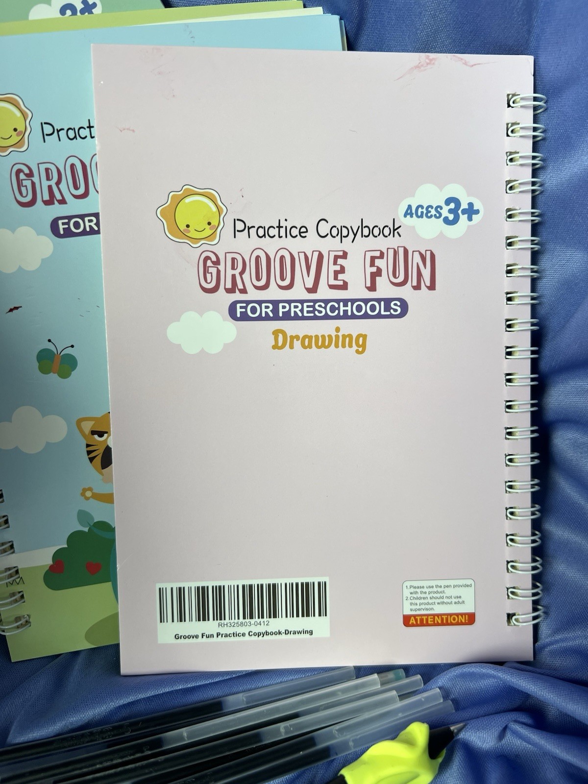 Reusable 3D Groove Writing Books for Early Learning – Perfect for Kids Ages 4-8