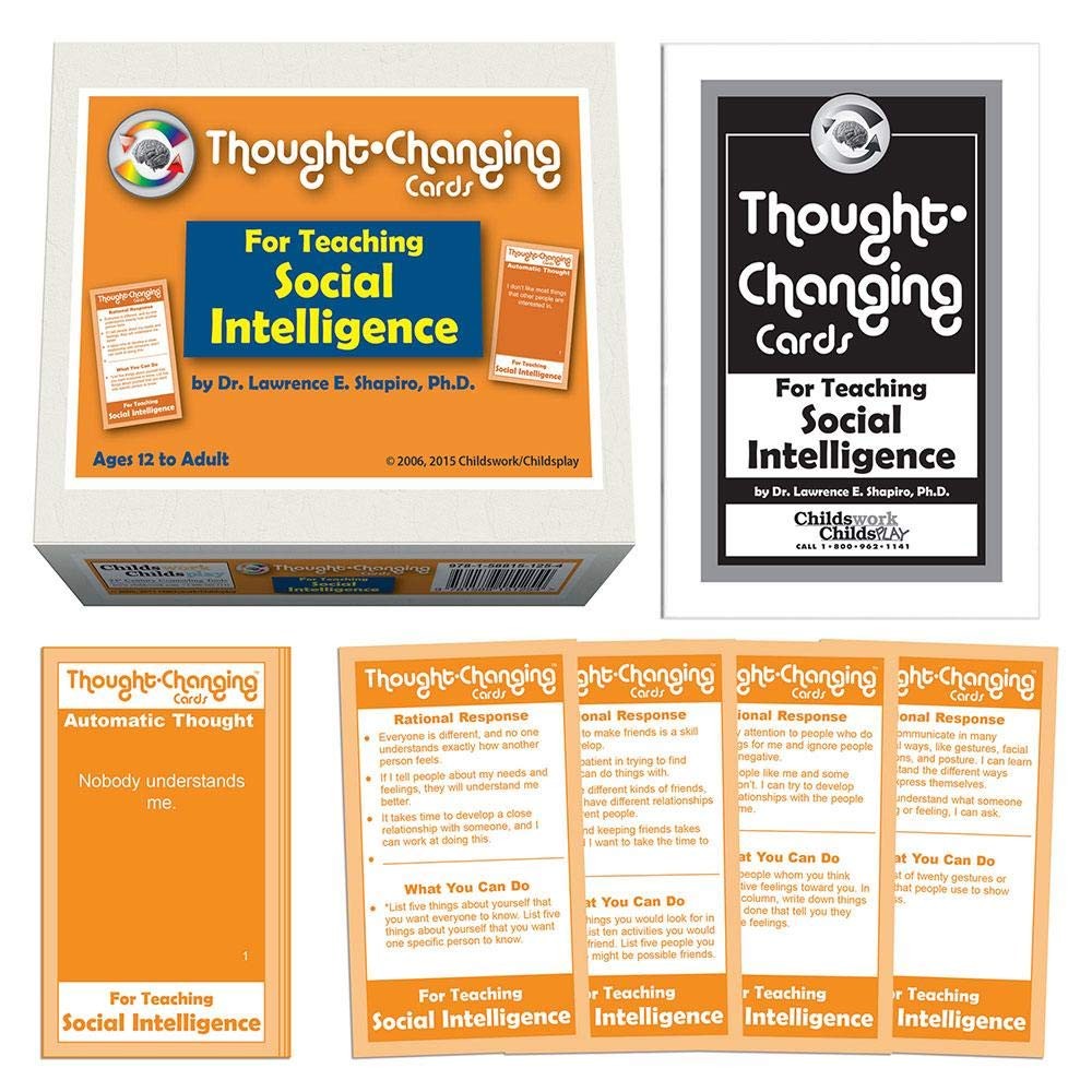 The Guidance Group Thought Changing Cards Teaching Social Beads Cord Multicolor