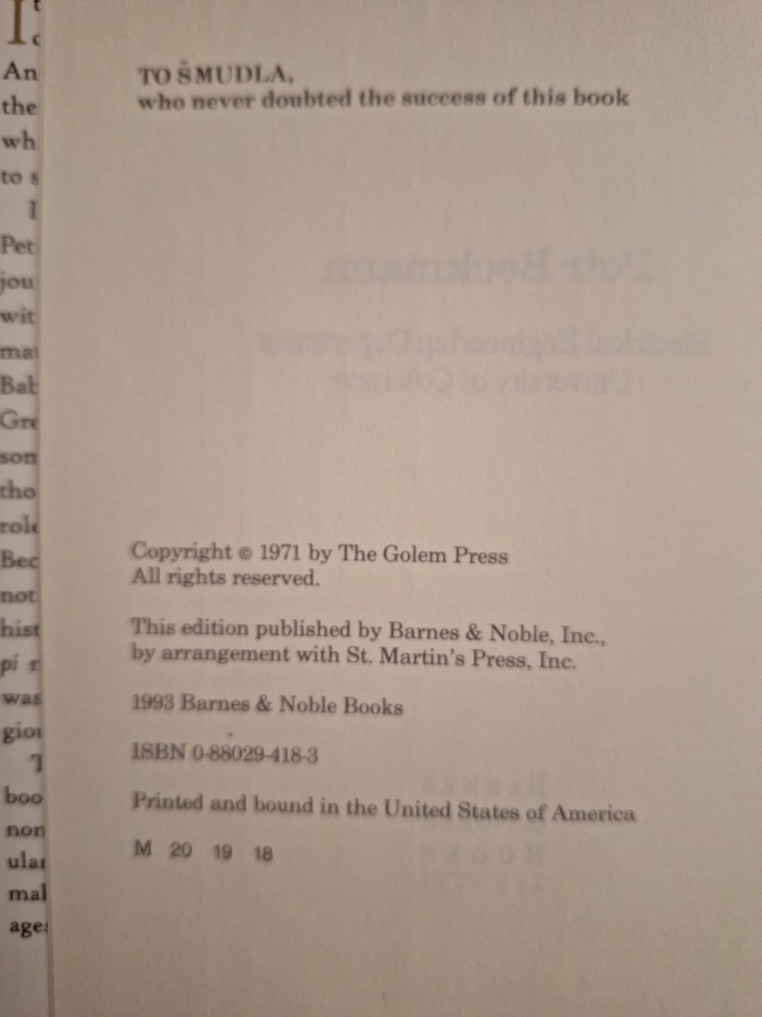 Dorset Classic Reprints: History of PI by Petr Beckmann (1990, Hardcover)