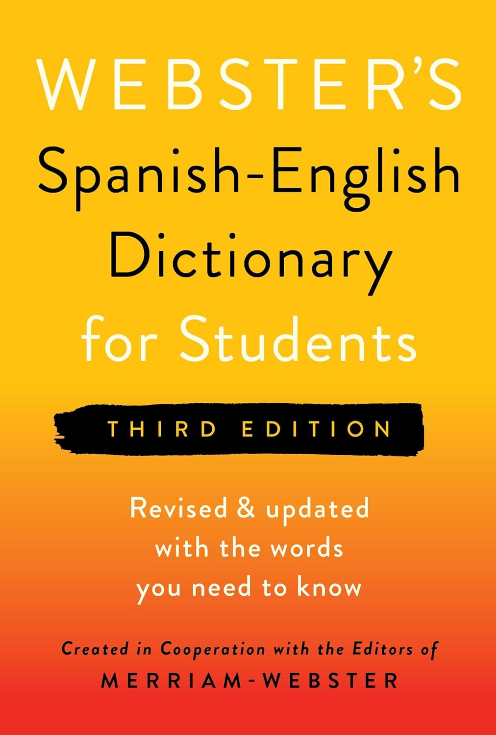 Webster’S Spanish-English Dictionary for Students, Third Edition – Newest Editio