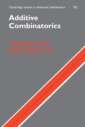 Additive Combinatorics by Terence Tao, Van H. Vu – 9780521136563