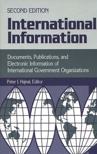 International Information: Documents, Publications, and Electronic Information