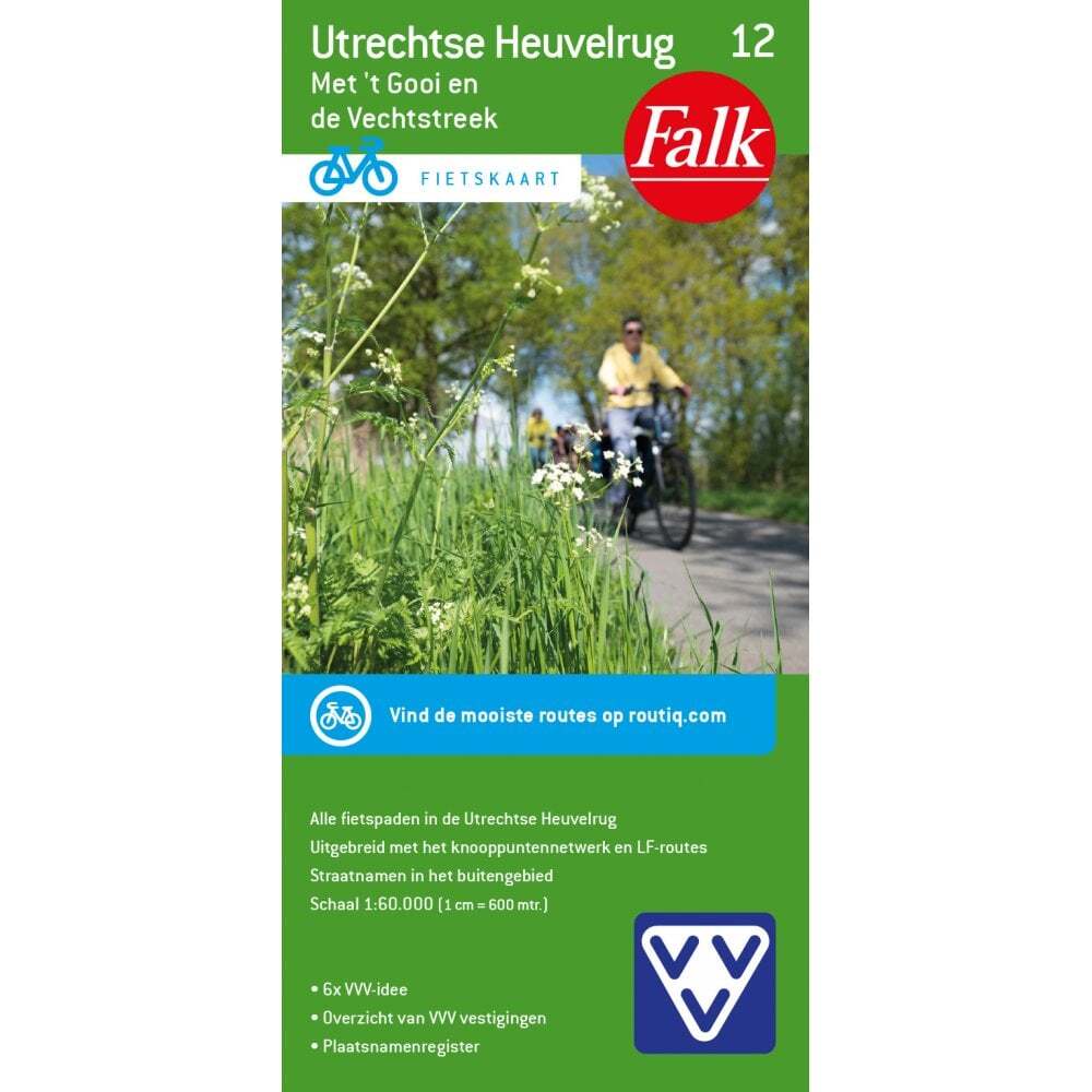 Netherlands Utrechtse Heuvelrug 1:50k Cycling Map 12 -Falk – 2022 EDITION