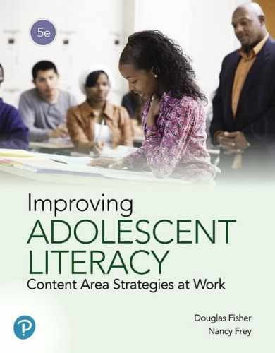 Improving Adolescent Literacy: – Paperback, by Fisher Douglas; Frey – Very Good