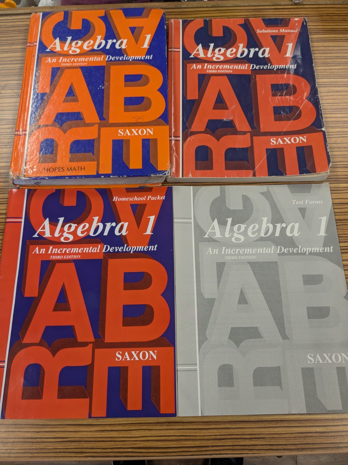 Saxon Algebra 1: 3rd Ed Text, Homeschool Packet, Test Forms, Solutions Manual